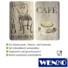 WENKO Herdabdeckplatte Universal Bistro 2er-Set, für alle Herdarten