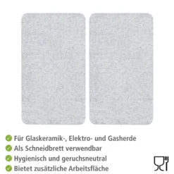 WENKO Herdabdeckplatte Universal 2er Set, für alle Herdarten