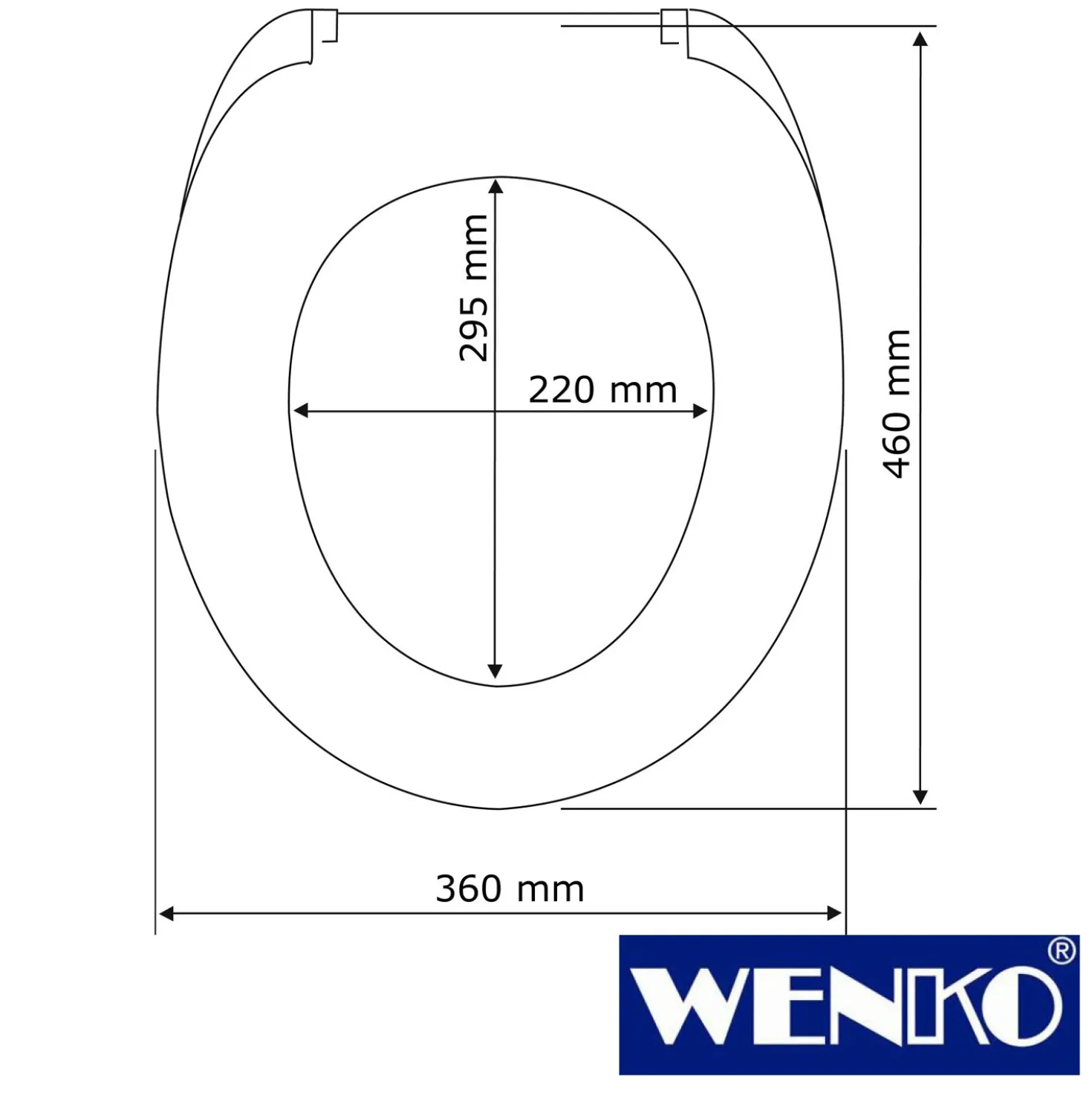 WENKO Premium WC-Sitz Habos, Thermoplast weiß, mit Absenkautomatik