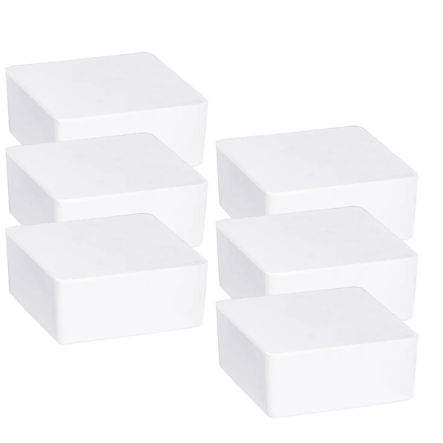 WENKO Raumentfeuchter Cube Nachfüller 500 g mit Orangenduft, 6er, Luftentfeuchter Nachfüllpack