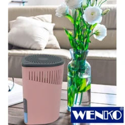 WENKO Raumentfeuchter Drop Rosa 2 x 1000 g, für Räume bis ca. 80m³