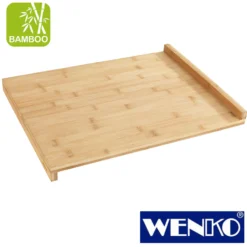 WENKO Schneidebrett mit Anlegekante Bambus, Bambus