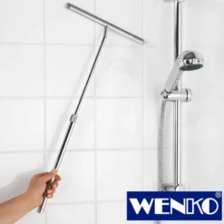 WENKO Teleskop Badezimmerwischer, Duschabzieher