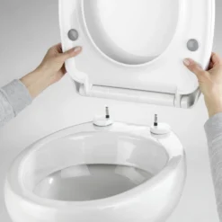 WENKO Toilettensitz Mod. Tavola, WC-Sitz mit Absenkautomatik und Schnellbefestigung