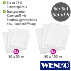 WENKO Vakuum Beutel Set 6-teilig