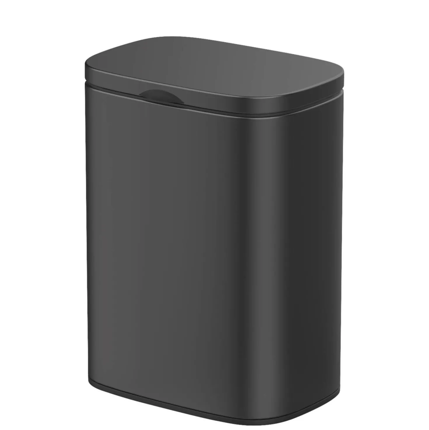 WENKO Wand-Kosmetikeimer Mod. Sare Schwarz 5 L, Easy Close Absenkautomatik