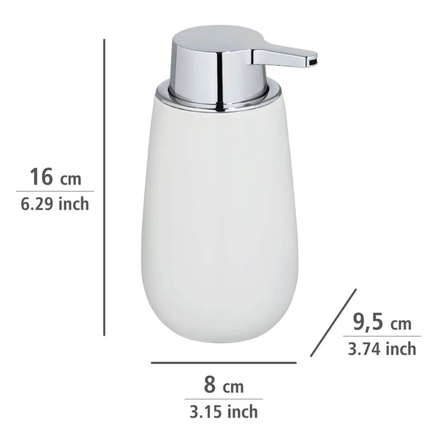WENKO Waschtisch-Set "Badi" Weiß, 2-tlg.
