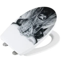 WENKO WC-Sitz Mod. Yak mit Hochglanz-Oberfläche, aus bruchstabilem Thermoplast