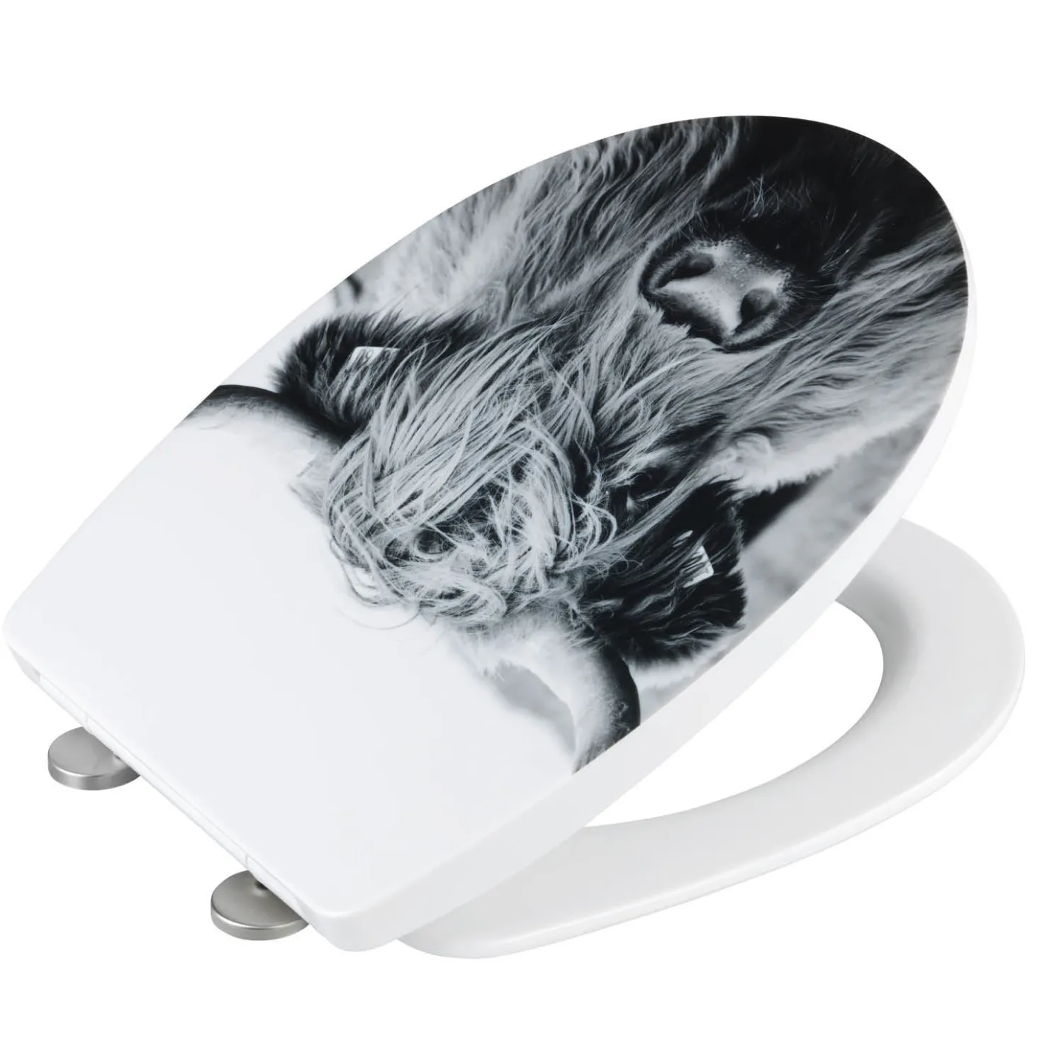 WENKO WC-Sitz Mod. Yak mit Hochglanz-Oberfläche, aus bruchstabilem Thermoplast