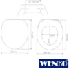 WENKO WC-Sitz Vigone Weiß, aus antibakteriellem Duroplast