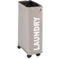 WENKO Wäschesammler Corno Taupe, Wäschekorb, 43 l