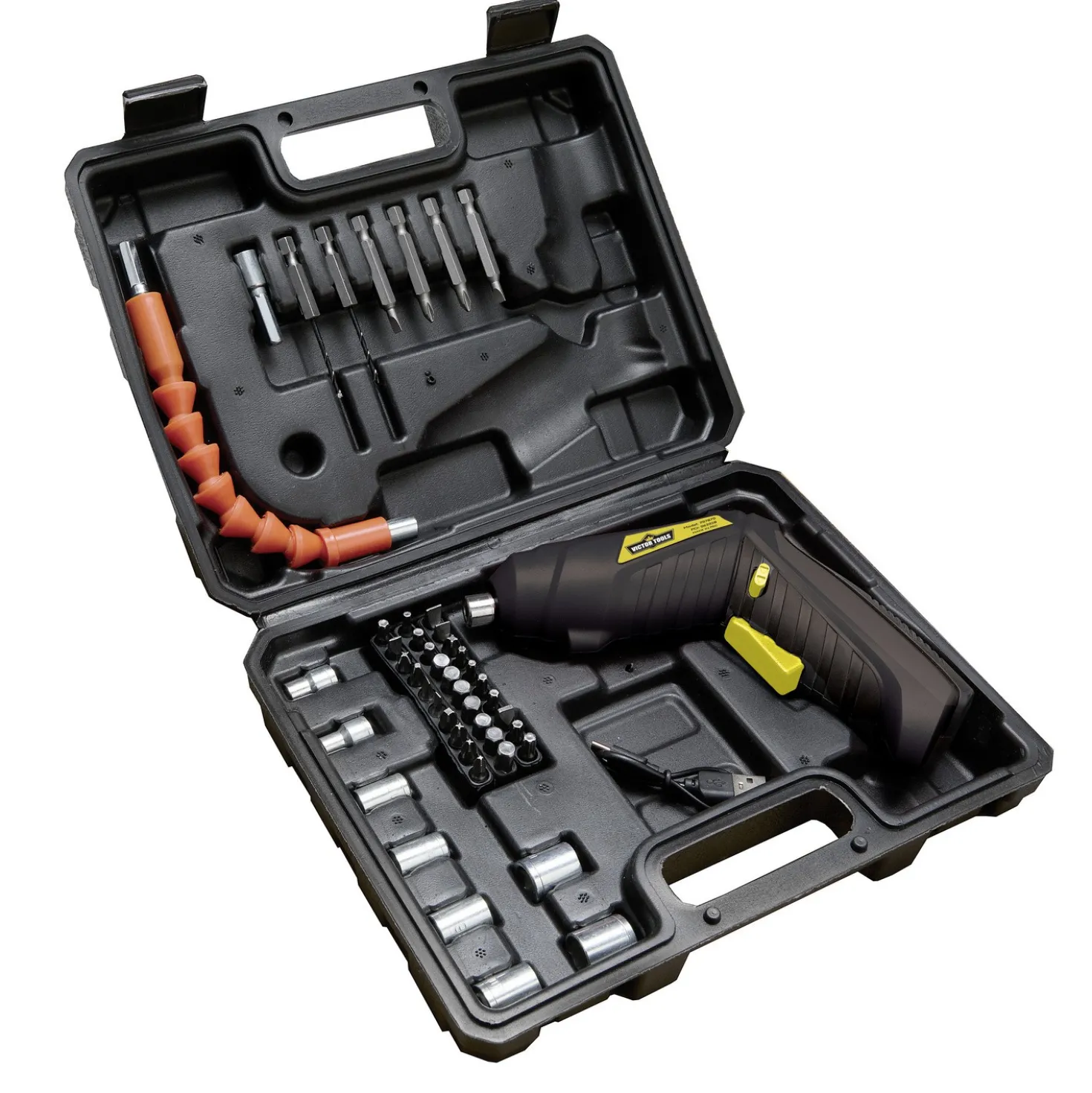 Wiederaufladbarer Akkuschraubersatz, Victor Tools