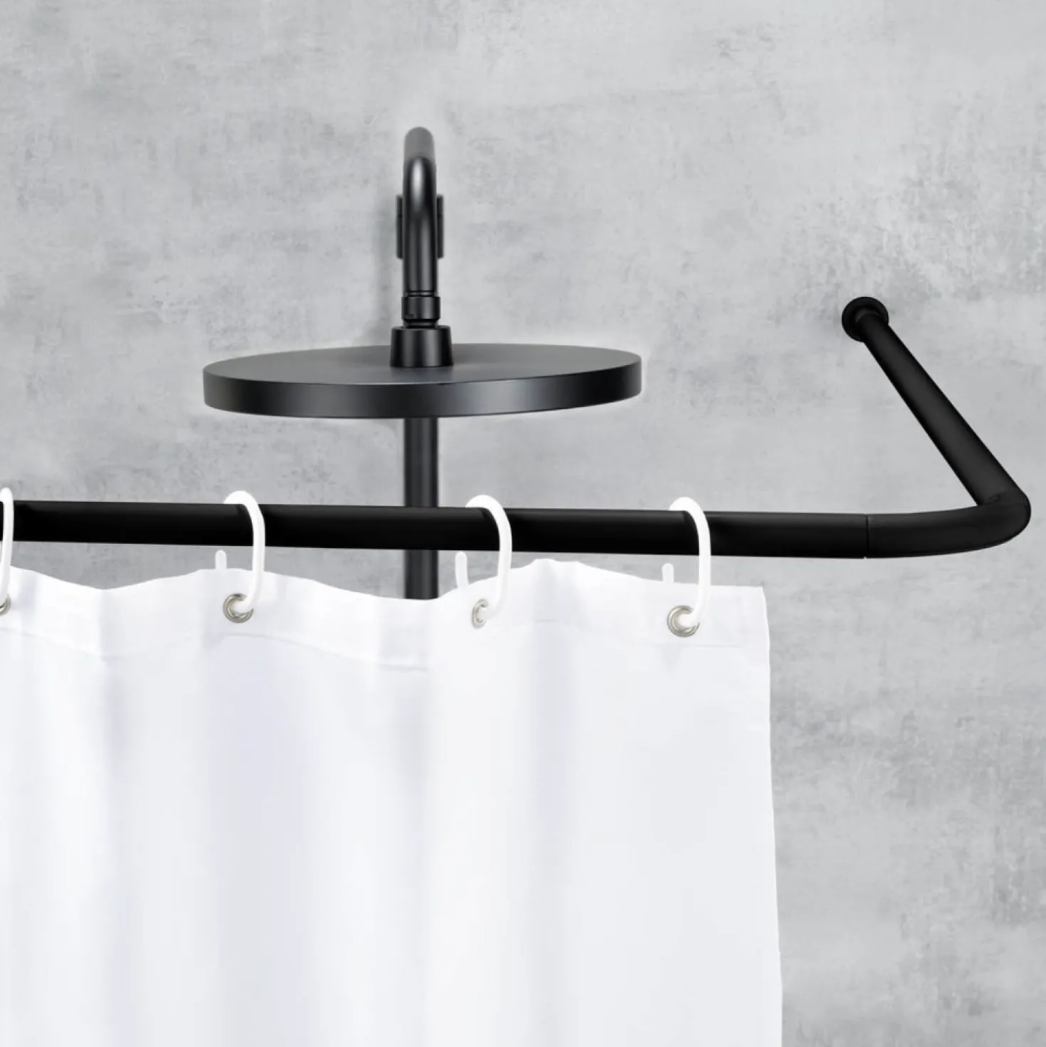 Winkelstange Universal Schwarz WENKO