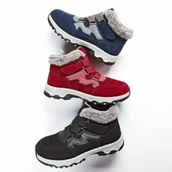 Winterschuh Thea blau-grau